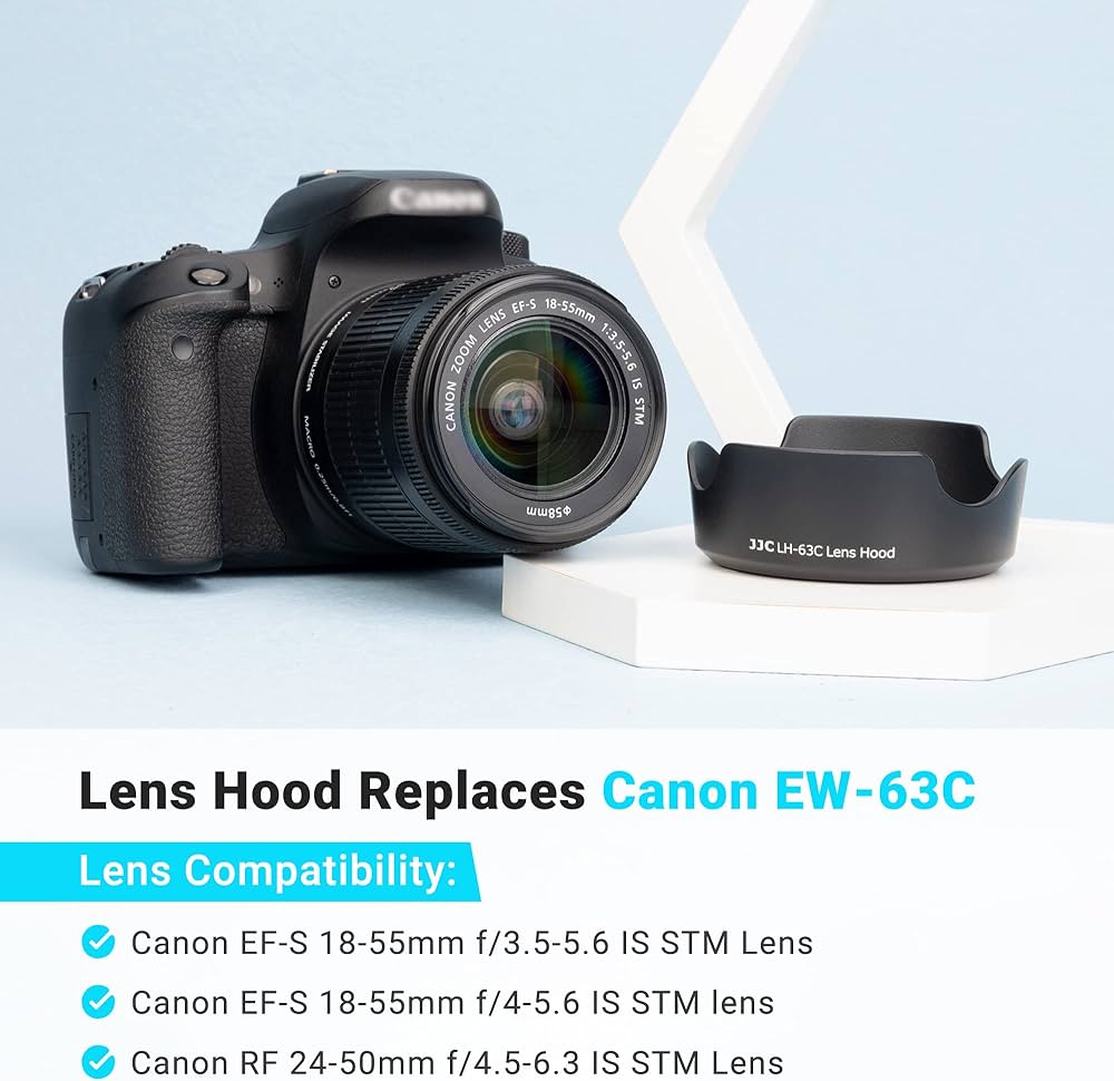 Amazon | Canon EF-S 18-55mm f/3.5-5.6用レンズフードシェードはSTM