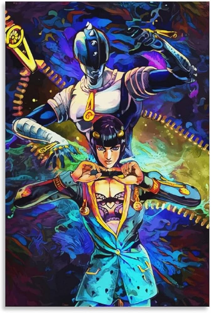 Amazon｜ジョジョの奇妙な冒険 ブローノ・ブチャラティ アニメポスター