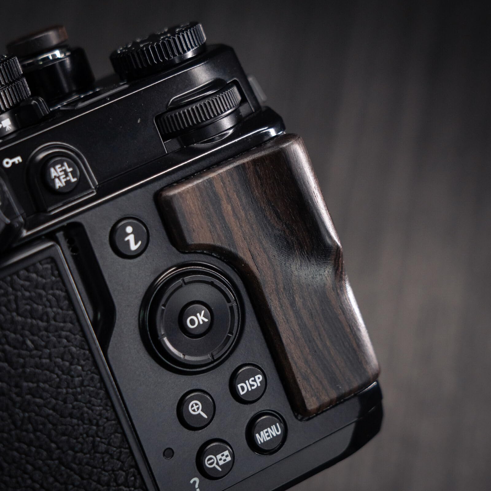 Amazon | 木材木製カメラ指ハンドグリップ ZF カメラアクセサリー 3