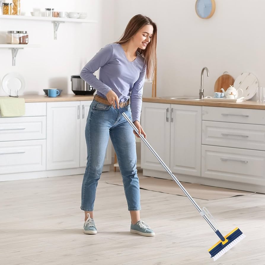 Amazon｜Patonde 長柄タワシ、床用タワシ |スクラブブラシモップ | V字