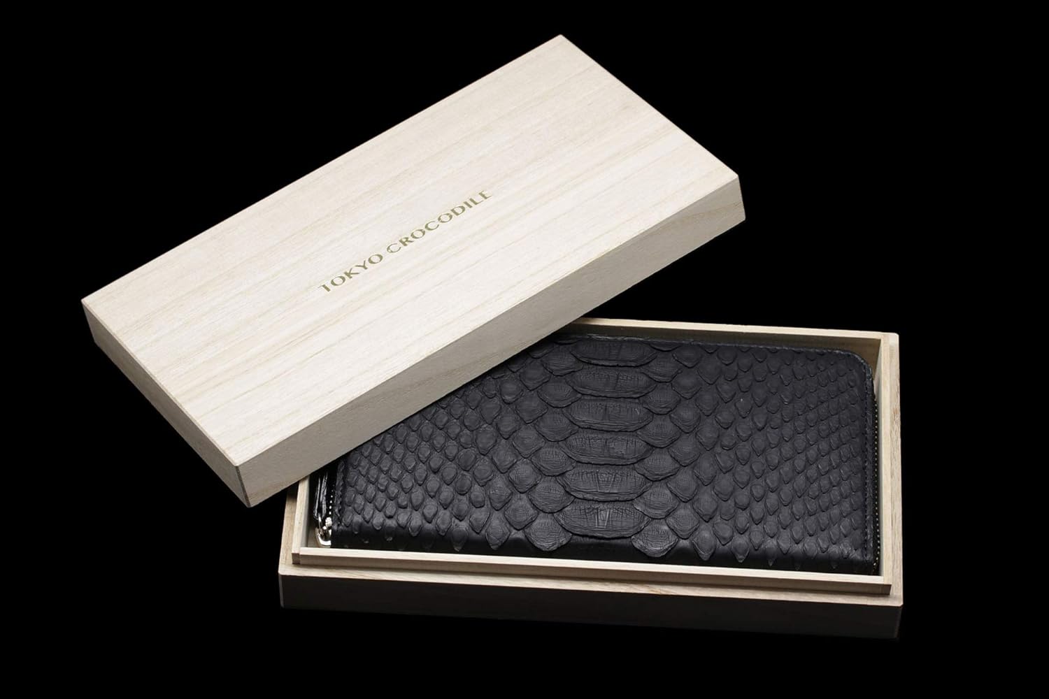 Amazon | [東京クロコダイル] ヘビ革 ダイヤモンド パイソン 長財布