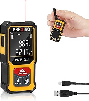 Amazon.co.jp: PREXISO レーザー距離計 電子距離計 距離測定計 ミニ
