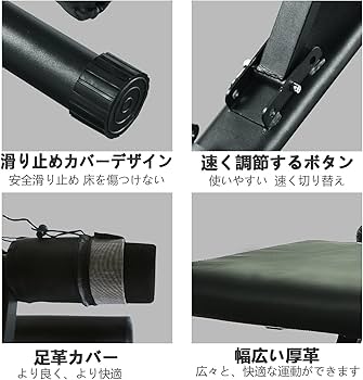 Amazon.co.jp: FITMATEトレーニングベンチ 腹筋 フォールディング