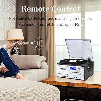 Amazon.com: MUSITREND 9 in 1 Record Player with External Speakers