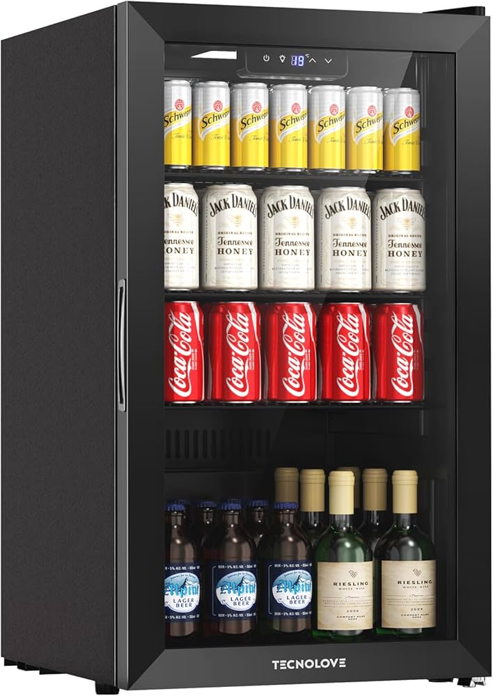 Amazon | ドリンク冷蔵庫 86L 3～18℃ ファン式 幅45㎝ 自動霜取り