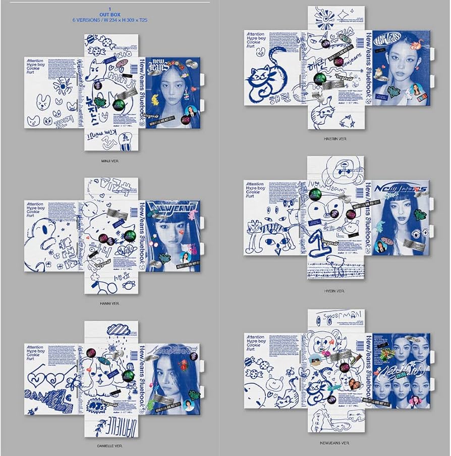 dreamus NewJeans - 1st EP 'New Jeans' album [Bluebook ver