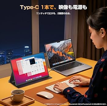 Amazon.co.jp: EVICIV QLED モバイルモニター14.5インチ 4K 非光沢