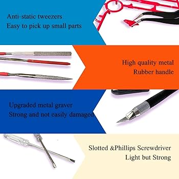 Amazon.com: JUNYAOHSU Gundam Model Tools Kit, 34pcs Hobby Tool Set