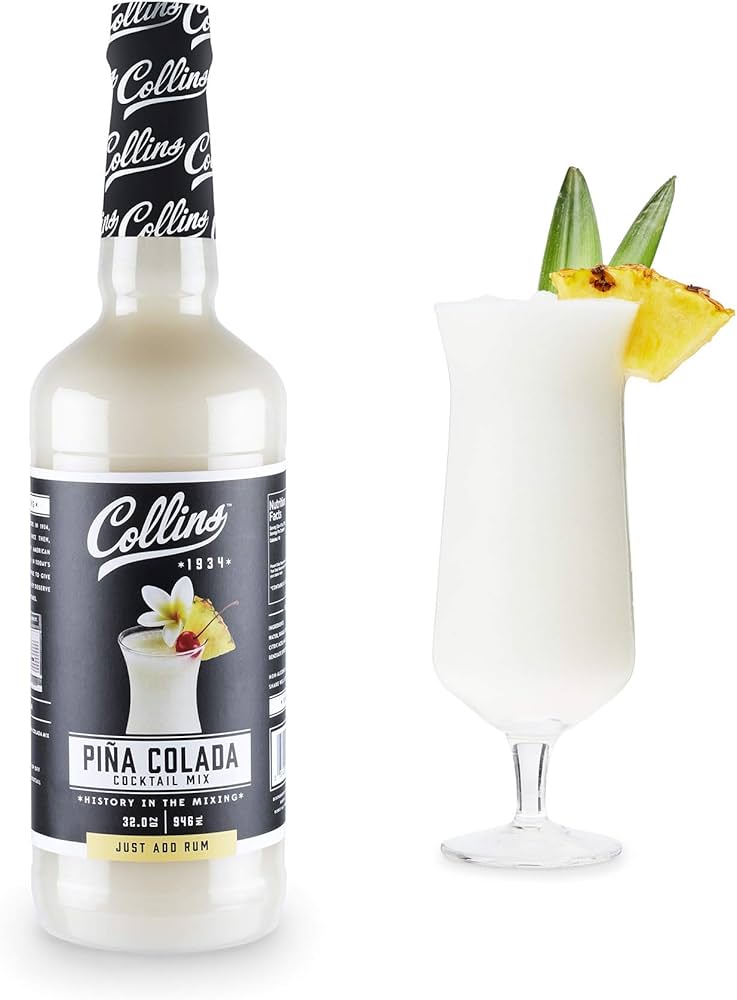 Amazon.co.jp: Collins Pina Colada Mix | 本物のパイナップルジュース