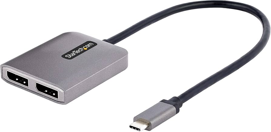Amazon.com: StarTech.com USB-C to Dual Displayport 1.4 Adapter
