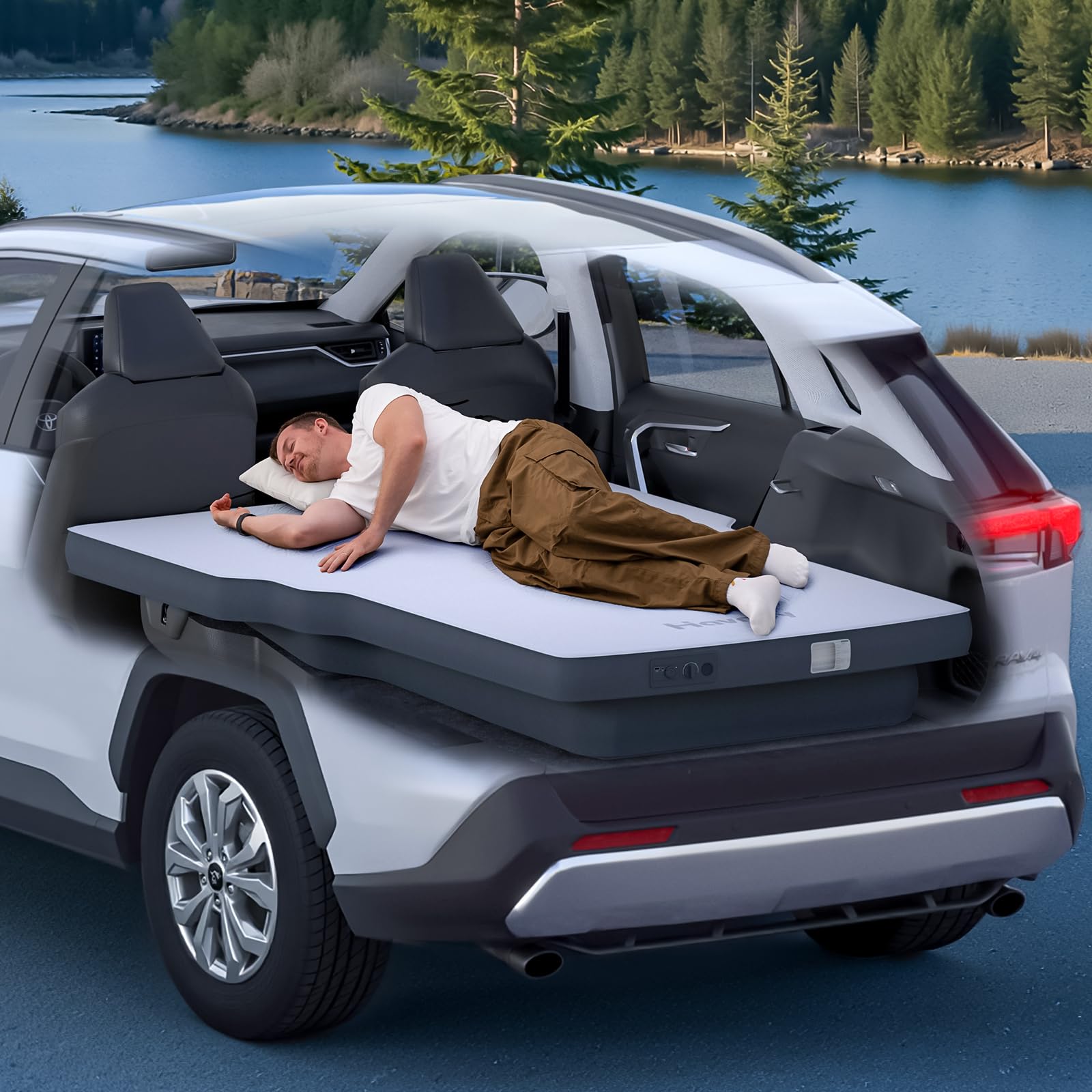 Amazon.com : Havnby AutoLevel TPU Backseat Foam Mattress for