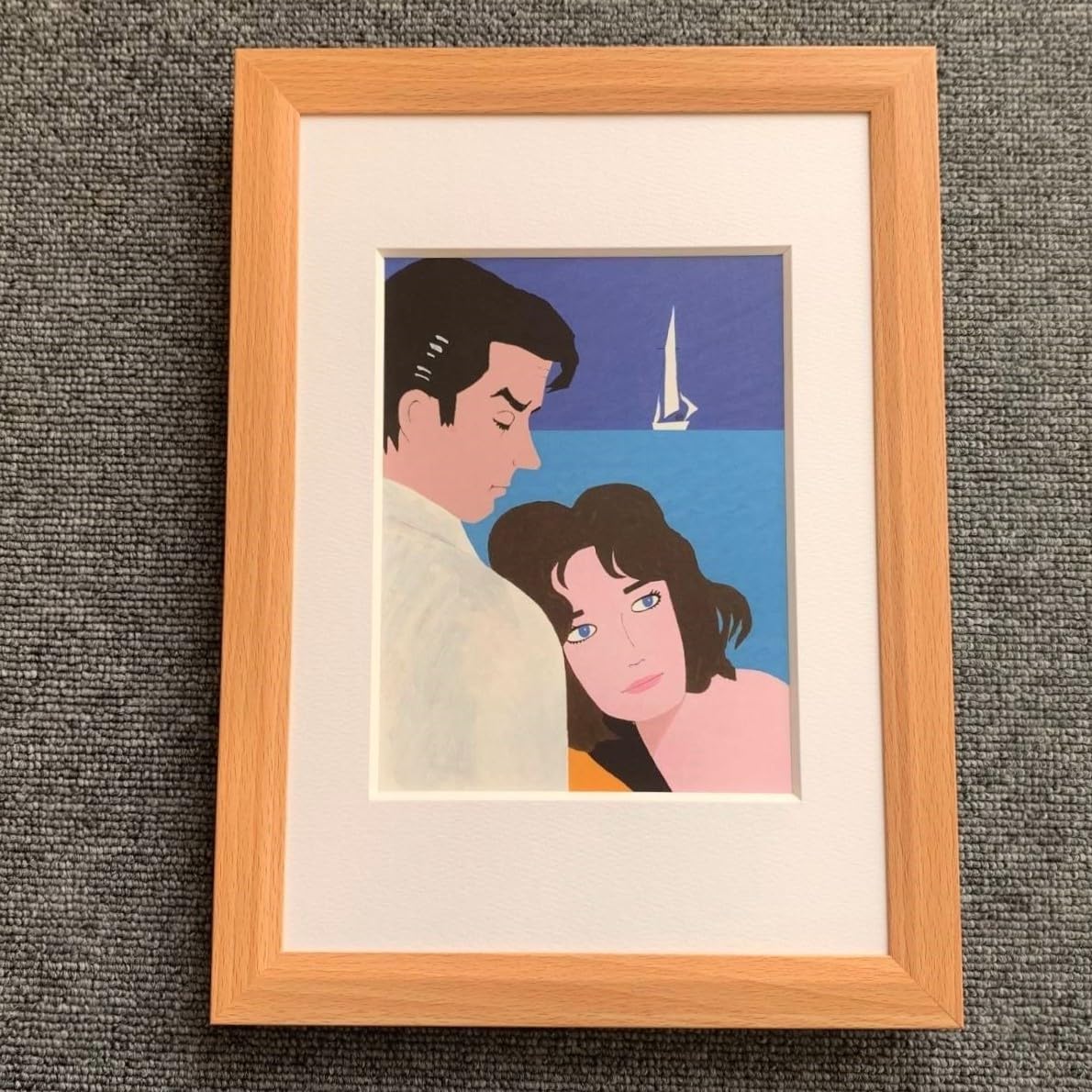 Amazon.co.jp: □和田誠『映画 太陽がいっぱい』B5サイズ 額入り 貴重