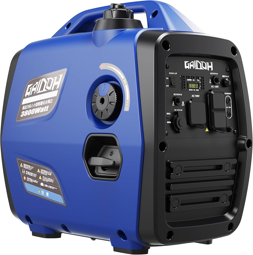 Amazon | Gaidohインバーター発電機 最大出力3.8kVA 高性能 ガソリン