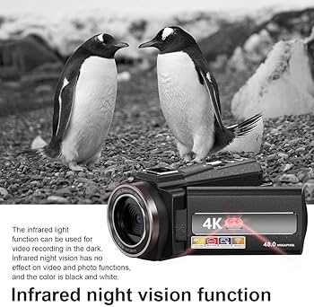 Amazon | ビデオカメラ 4K防震 DVビデオカメラ 4800万画素 日本製