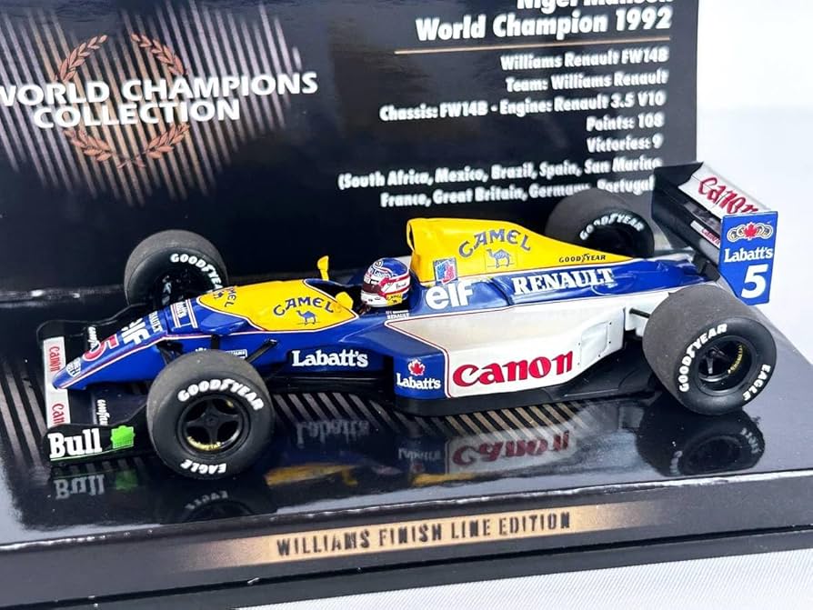 Amazon | 1/43 ウイリアムズ ルノー FW14B N.マンセル ウェザリング