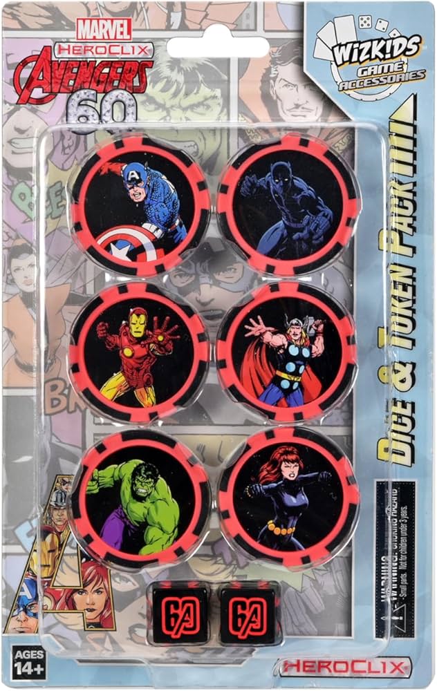 Amazon.com: Marvel HeroClix: Avengers 60th Anniversary Dice and