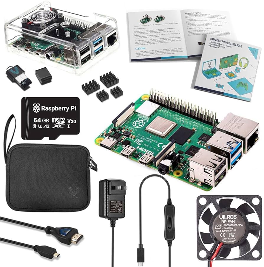 Amazon.com: Vilros Raspberry Pi 4 Complete Starter Kit- Includes