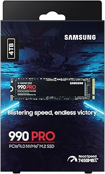 Amazon.com: Samsung 990 PRO NVMe M.2 SSD, 4 TB, PCIe 4.0, 7,450 MB