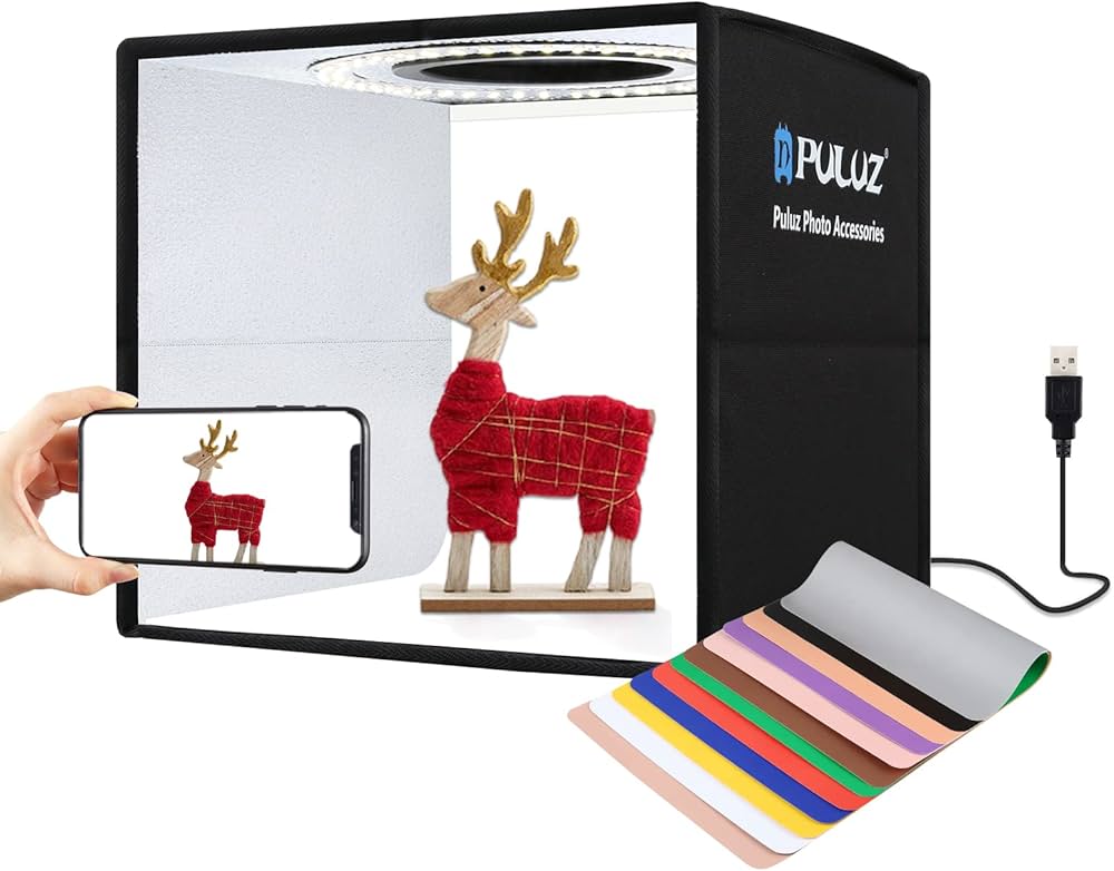 Amazon | PULUZ 25cm撮影ボックス 折りたたみ 撮影キット ミニスタジオ