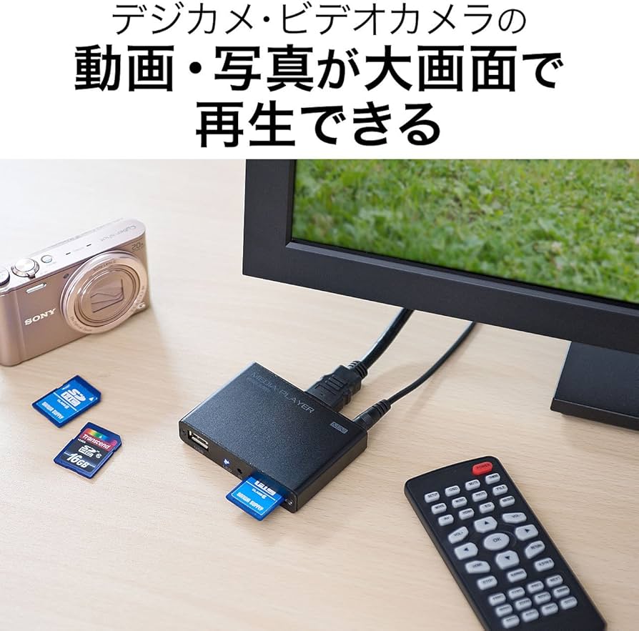 Amazon.co.jp: サンワダイレクト メディアプレーヤー HDMI/RCA出力 USB