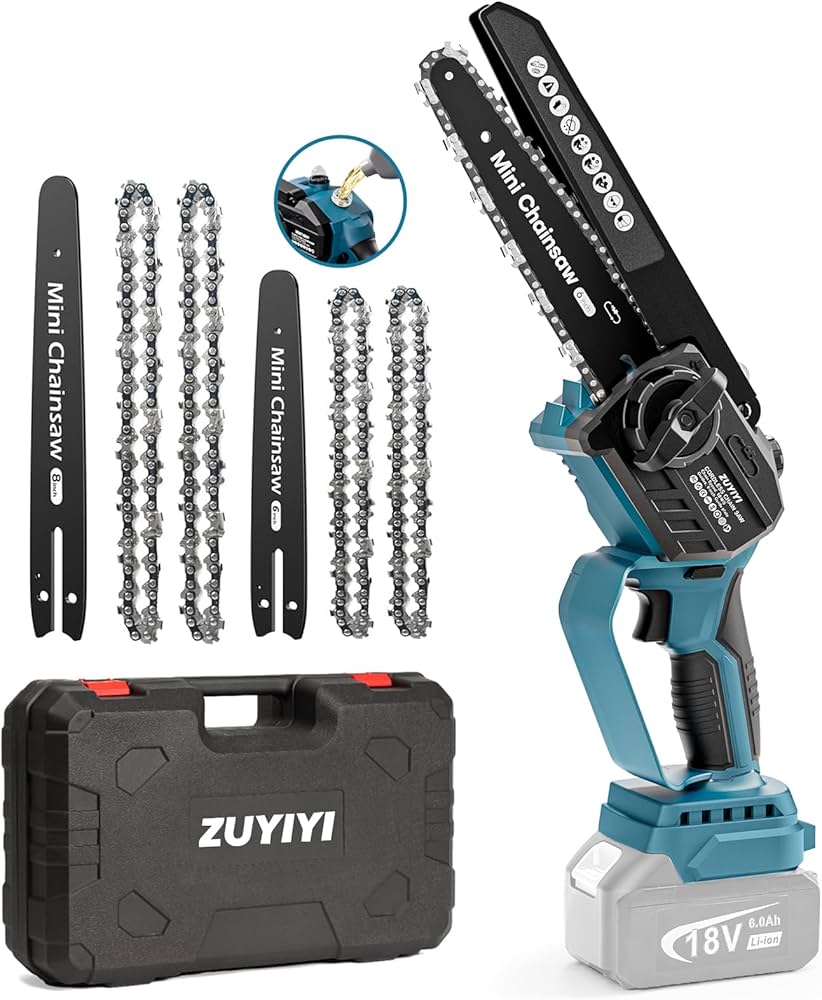 Amazon.com : ZUYIYI Mini Chainsaw Cordless 6 Inch & 8 Inch for