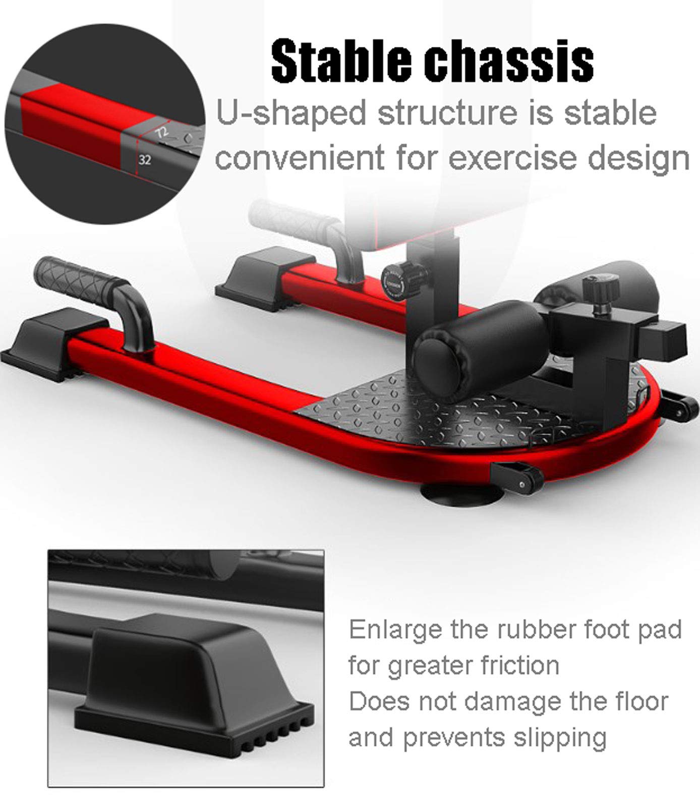 Amazon | シシースクワットベンチ、ホームジム用多機能シシー