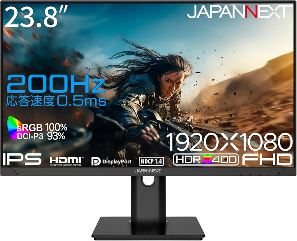 Amazon.co.jp: JAPANNEXT 23.8インチ ゲーミングモニター 200Hz 0.5ms
