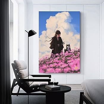 Amazon.co.jp: アニメの女の子と犬が忠誠と誓いに縛られたポスター1