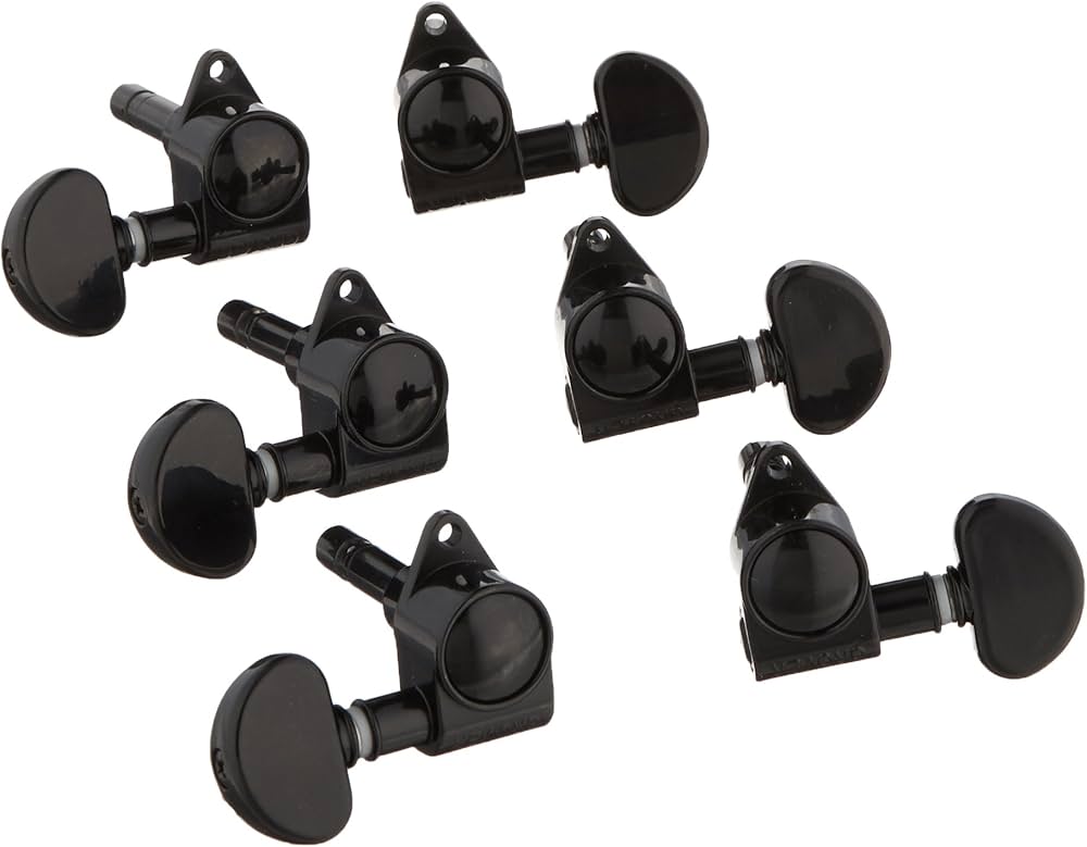 Grover 106BC Locking Rotomatic Guitar Tuner, Black/Chrome : Amazon