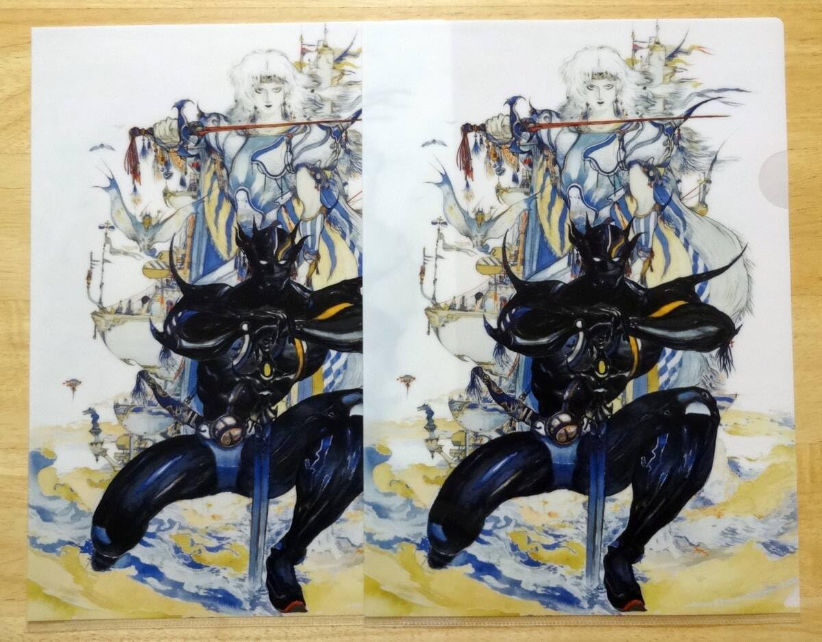 Amazon.co.jp: 天野喜孝 FF/セシル 光と闇 クリアファイル 2枚セット