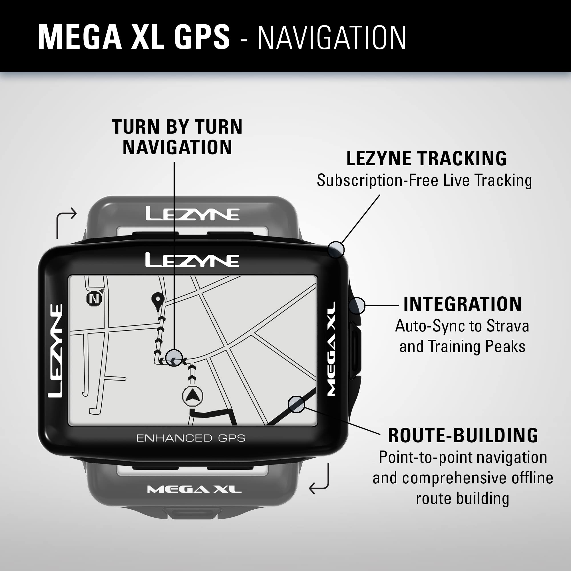 Amazon.co.jp: Lezyne Mega XL GPS Cycle Computer : スポーツ＆アウトドア