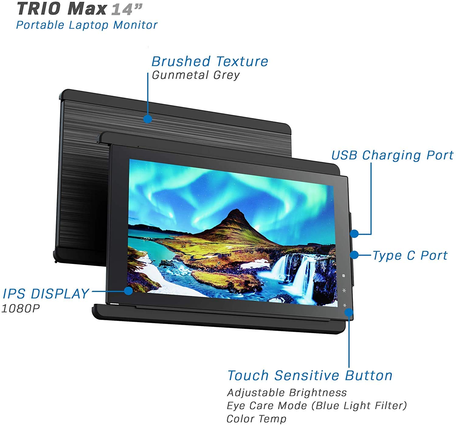 Amazon.com: 2024 Trio Max Portable Monitor for Laptop, Mobile