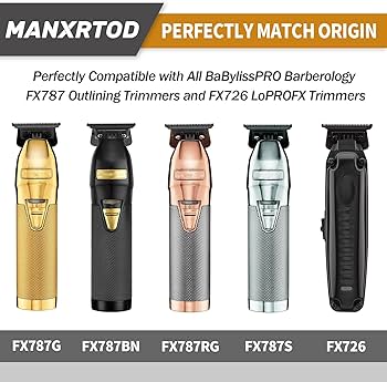 Amazon.co.jp: BaBylissPRO FX787 & FX726 トリマー用 替刃 TITANIUM