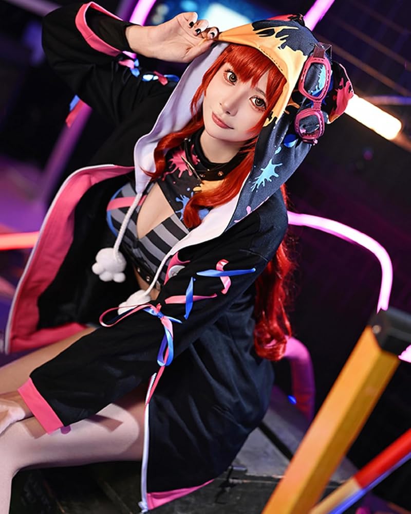 Amazon.co.jp: [milky time] ぶいすぽっ！ 猫汰つな コスプレ VTuber