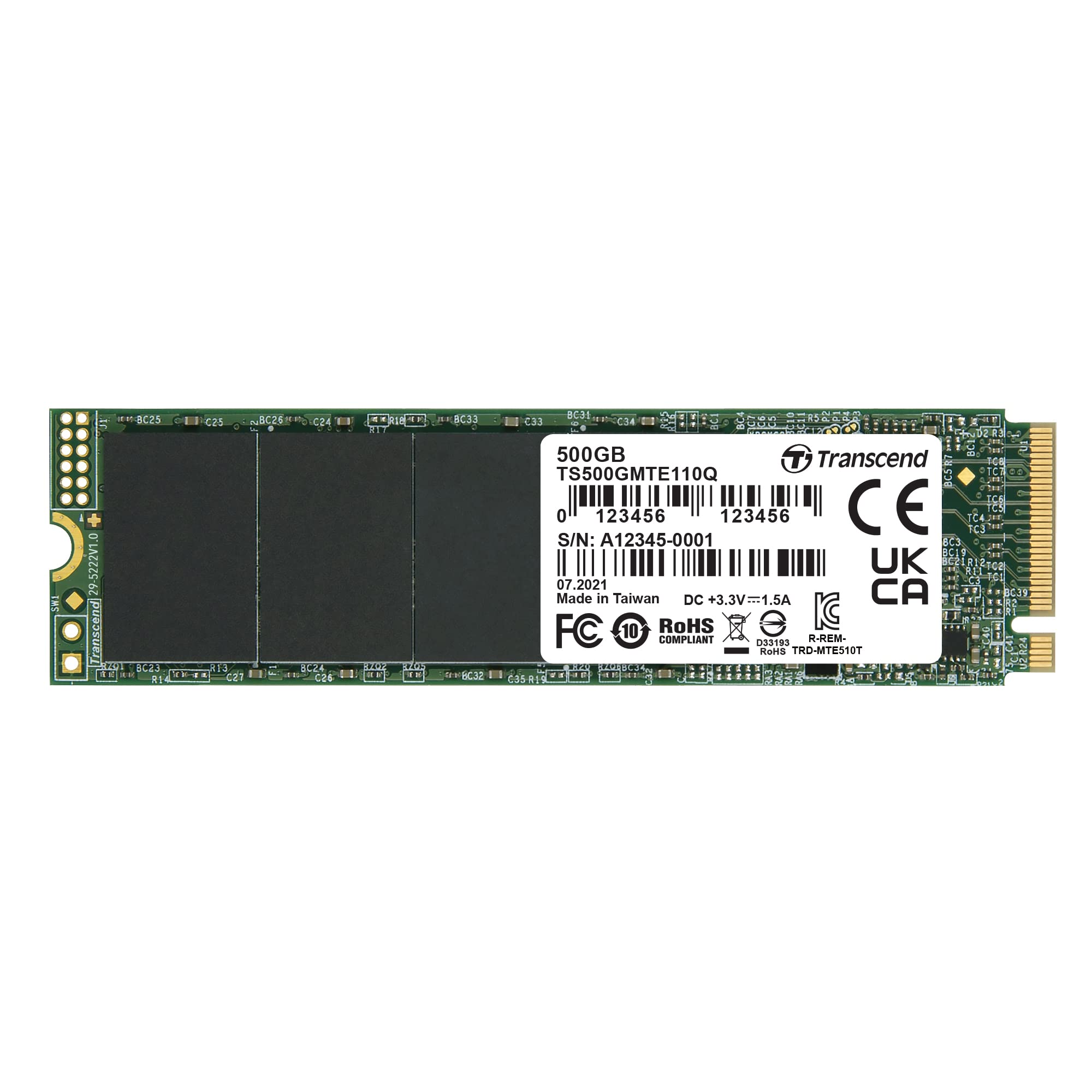 Amazon | トランセンド 500GB PCIe SSD M.2(2280) NVMe PCIe Gen3×4