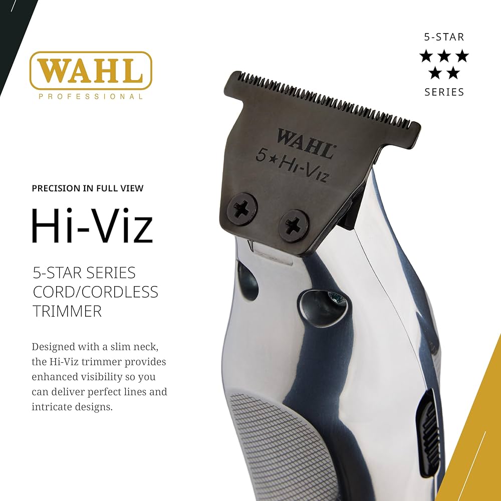 Amazon.com: Wahl Professional Hi-Viz Trimmer, DLC-Coated Wide T