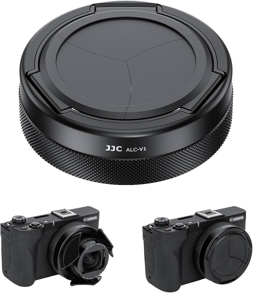 Amazon | JJC 自動開閉 レンズキャップ Canon PowerShot V1 PSV1
