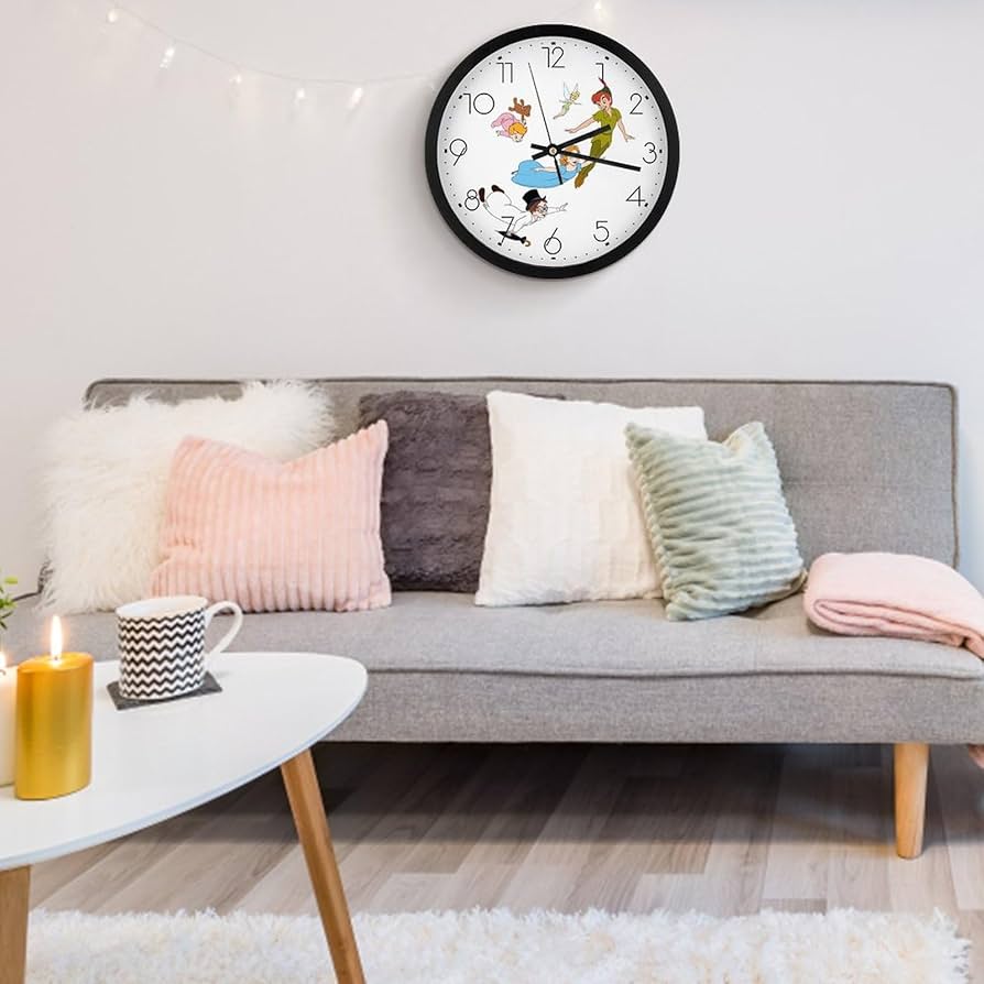 Amazon.co.jp: ピーター・パン 掛け時計 おしゃれ 北欧 壁掛け時計