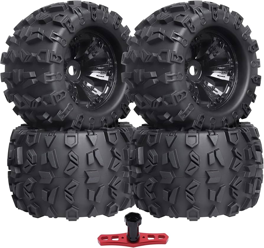 Amazon | AllinRC 1/8スケール RCモンスタートラックタイヤ 3.8インチ