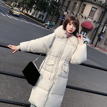 Amazon | ダウンジャケット レディース ホワイト 防寒コート アウター