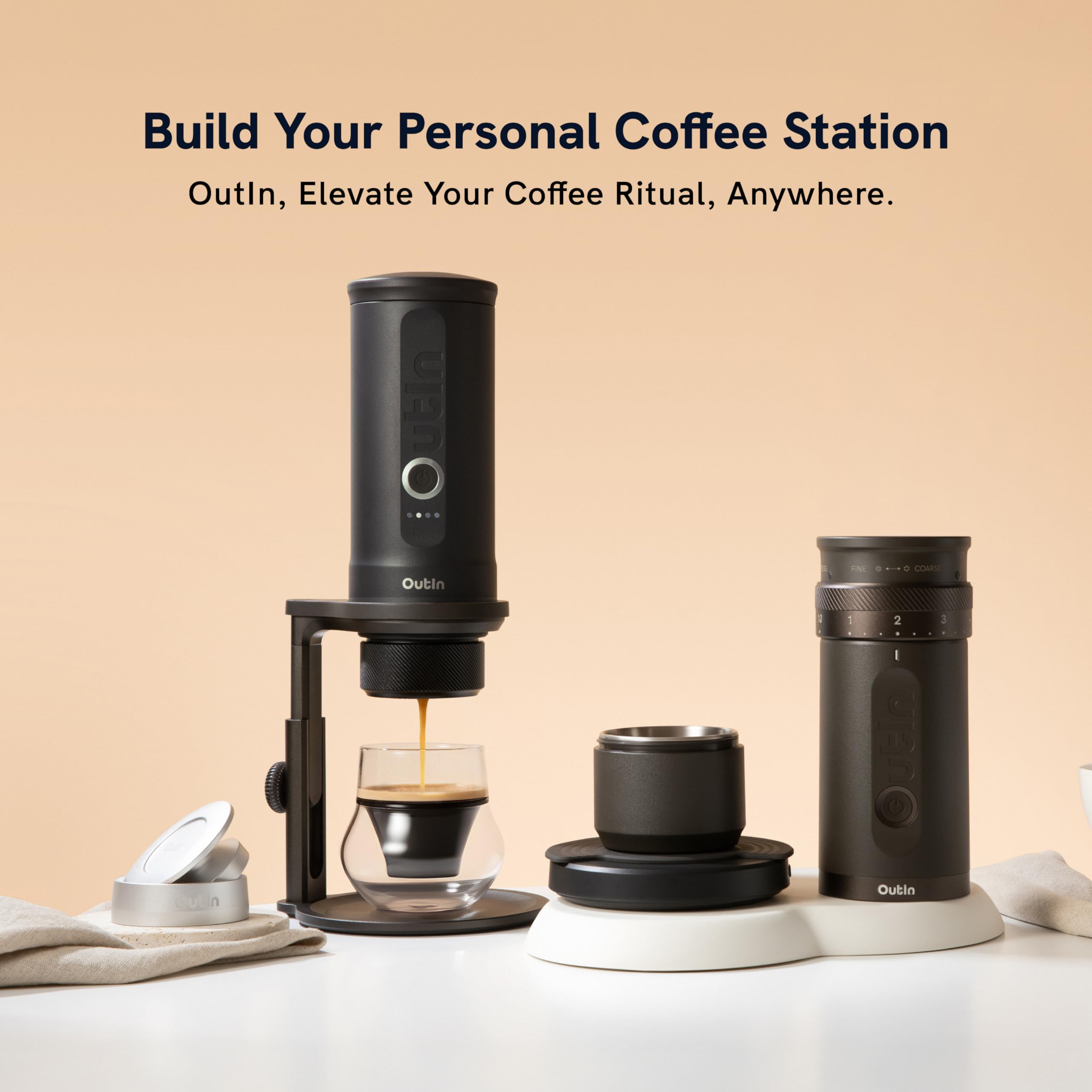 Outin Nano Espresso Accessories Kit, Basket Plus, double shot: Buy