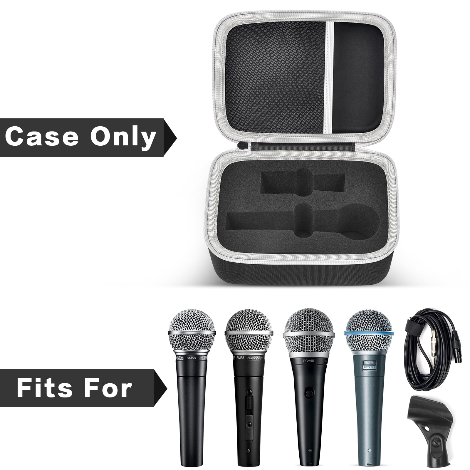 Amazon.com: Microphone Case Compatible with Shure SM58/ SM57