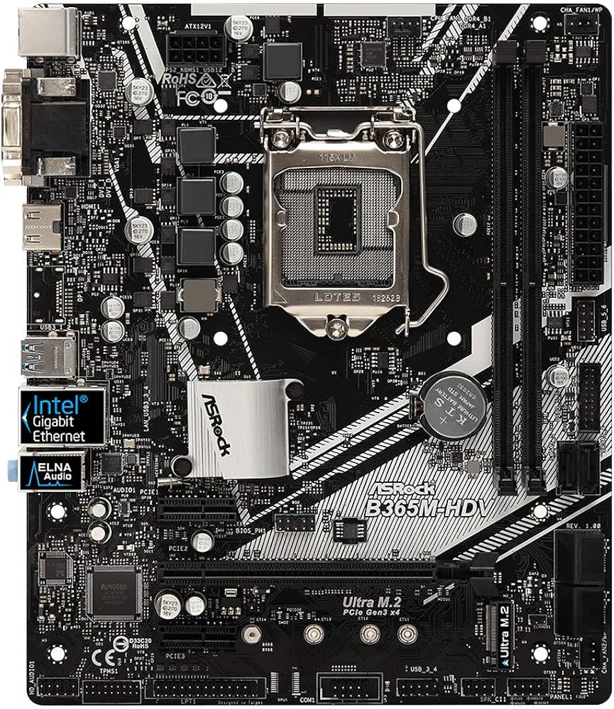 Amazon.com: ASRock Intel B365 Chipset Motherboard, B365M-HDV