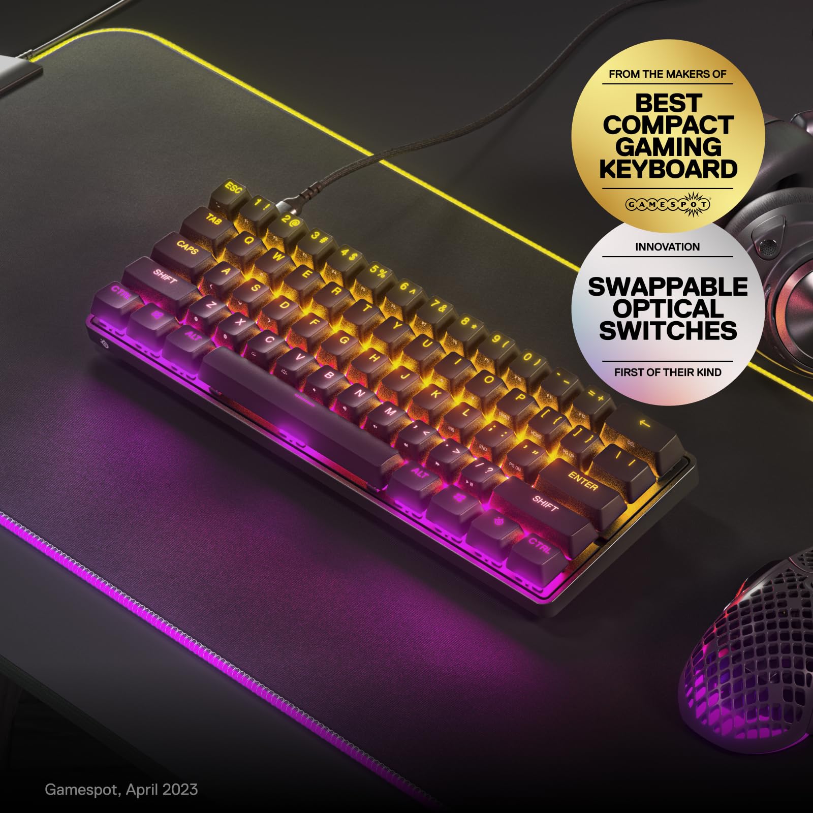 Amazon.com: SteelSeries New Apex 9 Mini – HotSwap Optical Mini