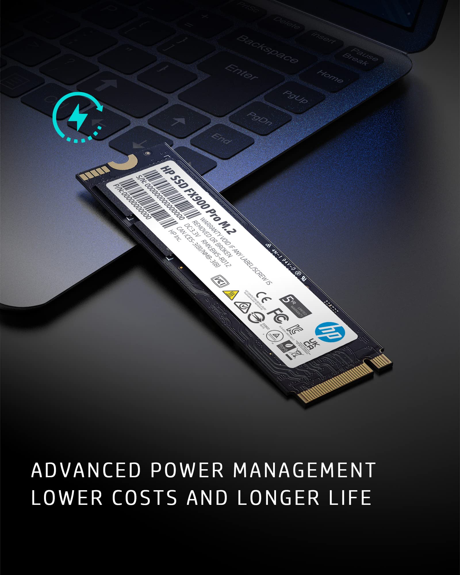 Amazon | HP FX900 Pro NVMe Gen 4 ゲーミング SSD - PCIe 4.0 16 Gb/s
