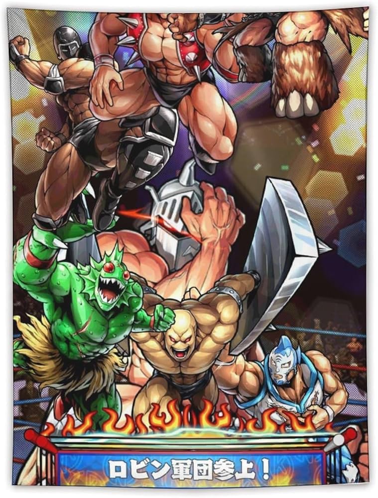 Amazon.co.jp: キン肉マン タペストリー 壁掛け 人気 布ポスター 壁