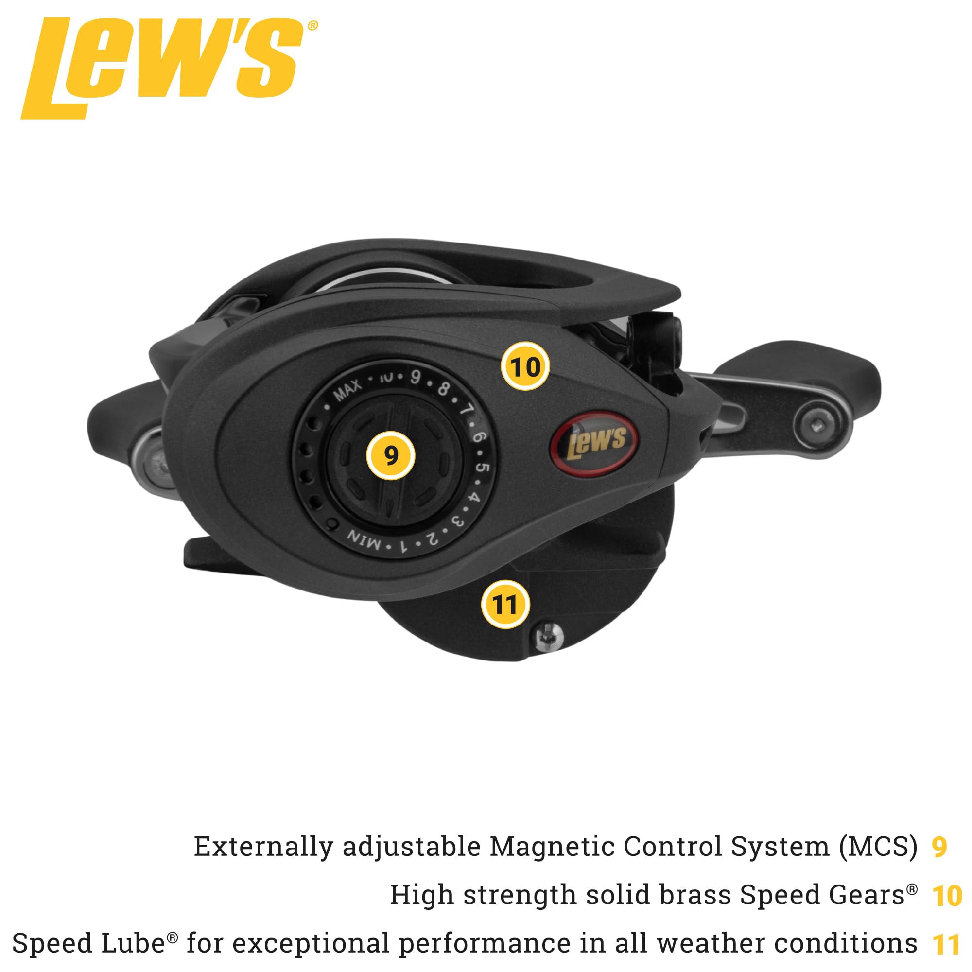 Amazon | Lew's Speed Spool LFS ベイトキャスト 釣りリール 8.3:1