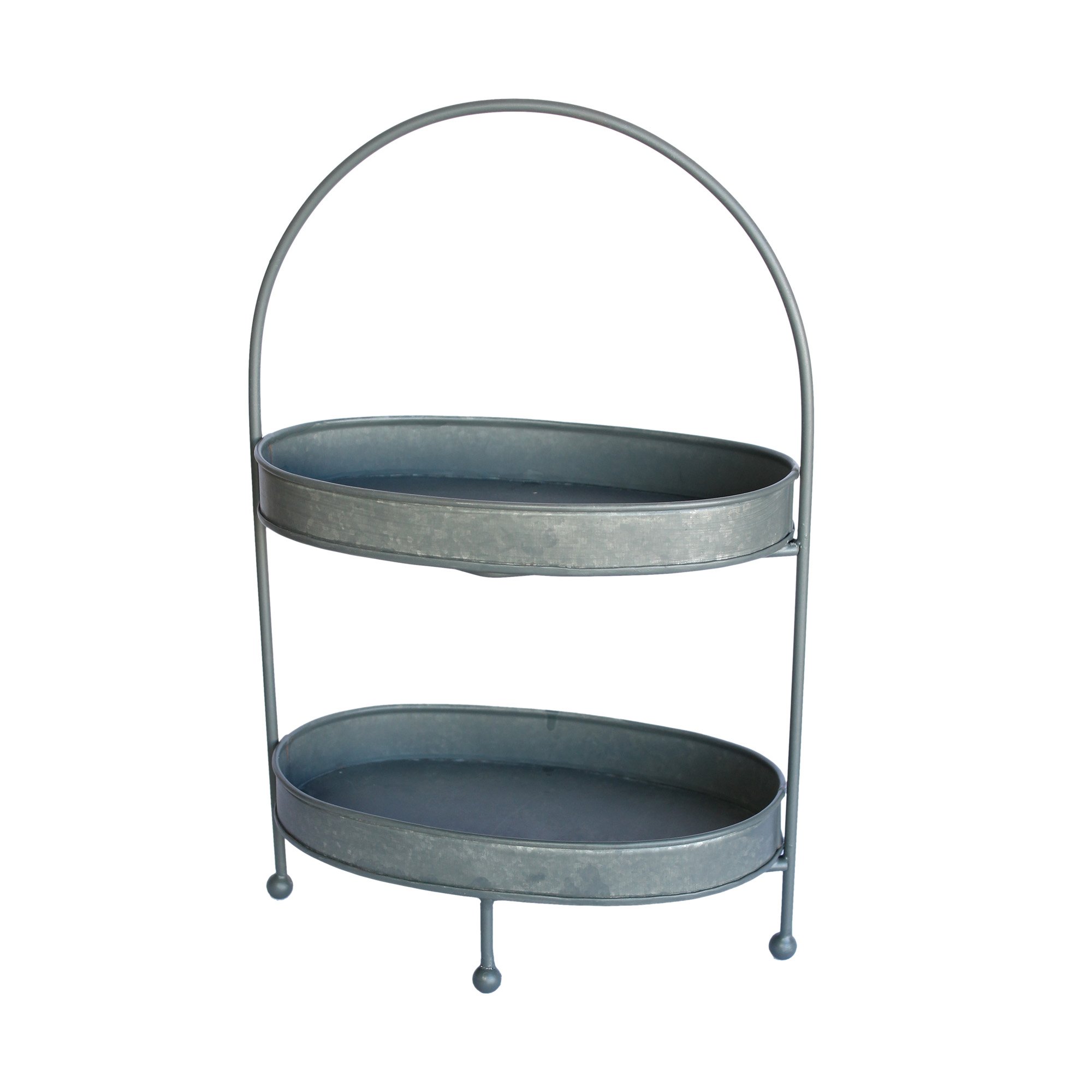 Amazon.com: Rustic Two Tier Oval Metal Tray : Home & Kitchen