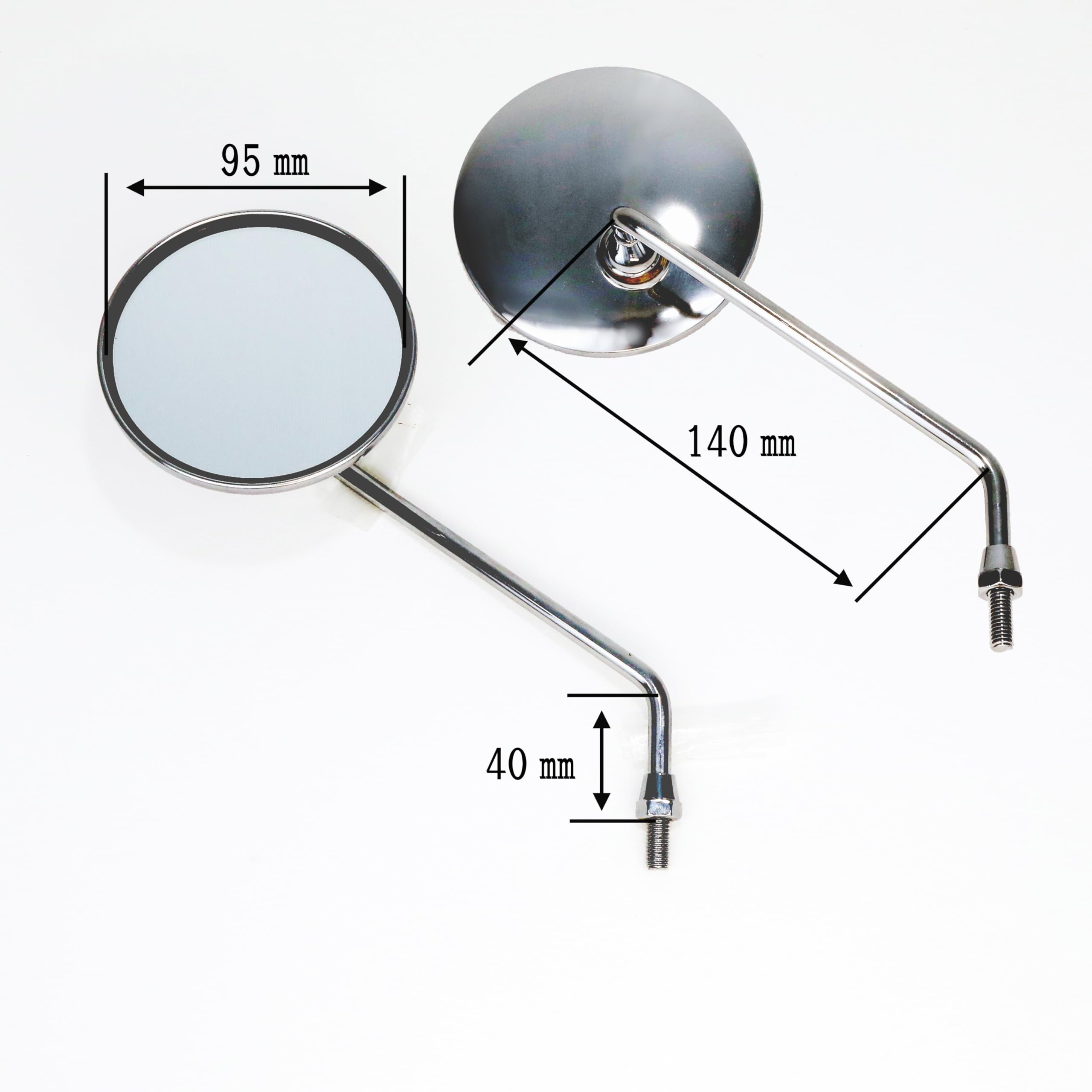 シャリーホンダ純正丸型バックミラー新品、未使用送料無料、即納出来ます。