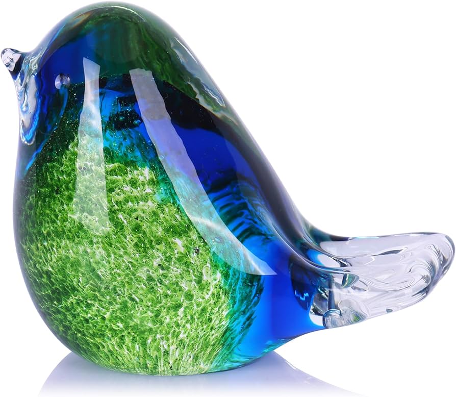 Amazon.co.jp: LCCCK ブルーバードガラス置物 - クリスタルバード